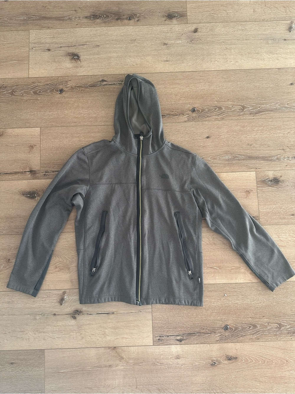 The North Face Gray Fleece Jacket with Hood
